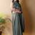 Olive silk blend saree