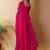 Magenta satin saree