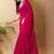 Magenta satin saree