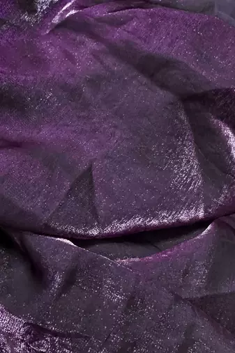 Purple satin saree