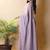 Lavender poly georgette saree