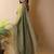Olive poly georgette saree