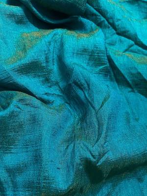 Teal solid shimmer georgette silk party wear sarees 5