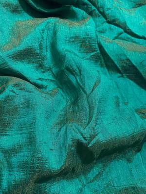 Teal irsia solid shimmer georgette silk party wear sarees 5