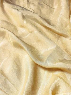 Yellow silk blend saree 5