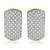White fancy hoop earrings cz studded festive casual wear jewelry for