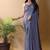 Purple silk blend saree