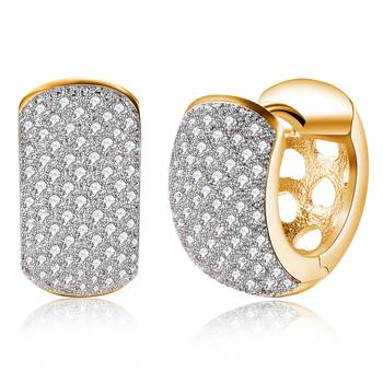 White fancy hoop earrings cz studded festive casual wear jewelry for 5
