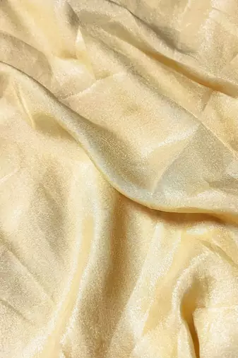 Yellow silk blend saree
