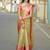Mustard floral zari kanjeevaram saree