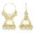 Gold plated beads studded jhumki earrings ethnic jewelry