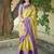 Yellow floral zari kanjeevaram saree