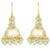 Gold plated beads studded jhumki earrings ethnic jewelry