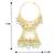 Gold plated beads studded jhumki earrings ethnic jewelry