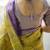 Yellow floral zari kanjeevaram saree
