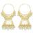 Gold plated beads studded jhumki earrings ethnic jewelry