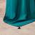 Teal kutchi embroidery satin saree