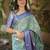 Green floral zari kanjeevaram saree