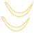 Beads studded double layer earrings chain ethnic jewellery gift for women