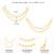 Beads studded double layer earrings chain ethnic jewellery gift for women