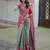 Blue floral zari kanjeevaram saree