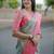 Blue floral zari kanjeevaram saree