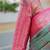 Blue floral zari kanjeevaram saree