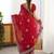 Red embellished embroidered designer saree