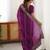 Magenta embellished embroidered festive saree