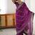 Magenta embellished embroidered festive saree
