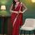 Red embellished sequinned  georgette saree