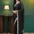 Black embellished sequinned  georgette saree