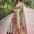 Burgundy woven design zari silk blend dharmavaram saree