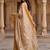 Beige tissue designer kasavu saree