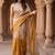 Beige tissue designer kasavu saree
