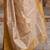 Beige tissue designer kasavu saree