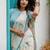 White floral saree