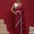 Red embellished zari tissue designer saree