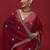 Red embellished zari tissue designer saree
