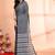 Grey  cotton taant saree