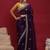 Purple embellished zari tissue designer saree
