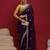 Purple embellished zari tissue designer saree