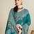 Green woven design zari banarasi saree