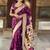 Maroon woven design zari paithani saree