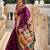 Maroon woven design zari paithani saree