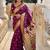 Maroon woven design zari paithani saree