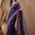 Purple embroidered tissue saree