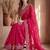Pink embroidered tissue saree