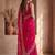 Pink embroidered tissue saree