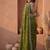 Olive embroidered tissue saree